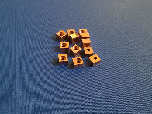 无氧铜精密件4.5X6.3X6.9